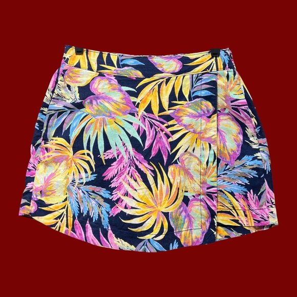 St. John's Bay - Women's Mid-Rise Skort - Floral - 4 - Picture 1 of 16